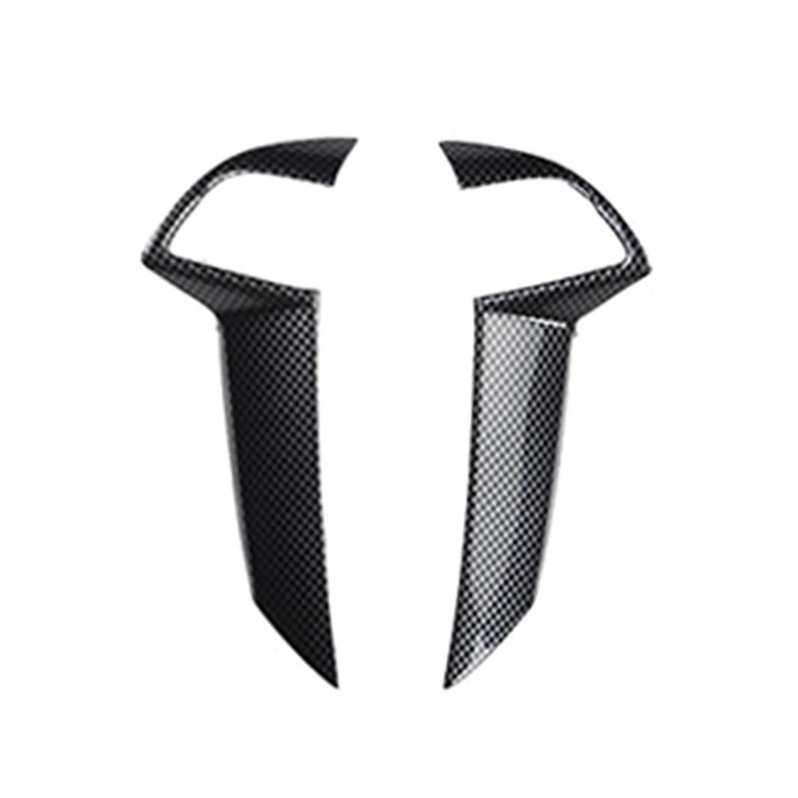 Car interior Car Steering Wheel Cover Sticker Decorative Trim For Accord 2008-2012 Carbon Fiber ABS Plastic Car Decor(B)