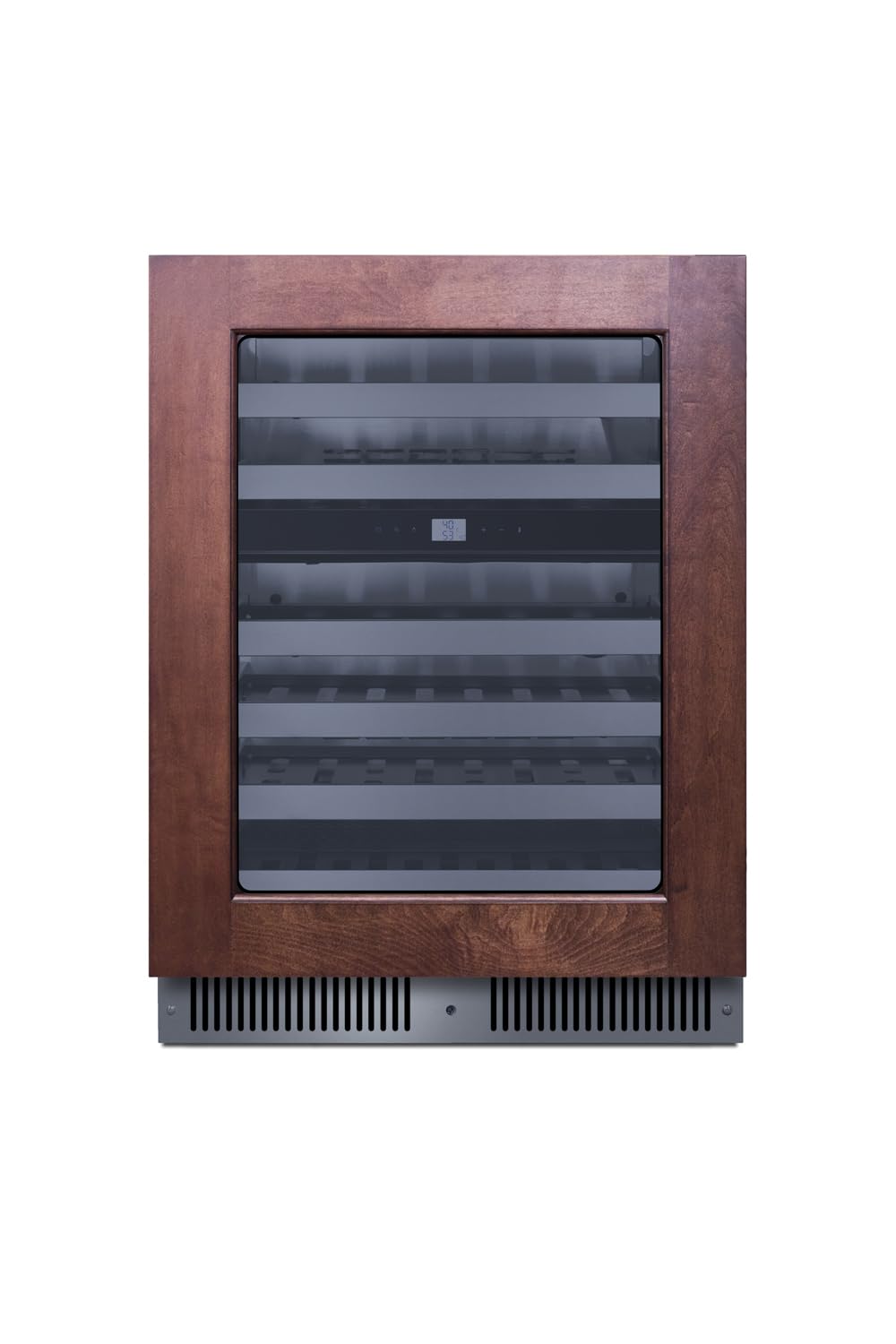 Summit 24” Wine Cellar, Built in Wine Refrigerator, 48 Bottle Capacity, Single Zone Wine Cellar, Panel Ready* - CL244WC2PNRLHD (*Panels not included) (Left Handed Door Swing)