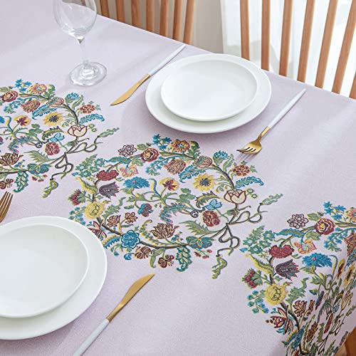 Liberecoo Rectangle Vinyl Tablecloth Waterproof Plastic Table Cover Stain Resistant Table Cloth #TOP5