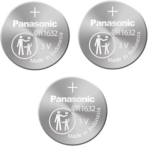 Panasonic CR1632-3 CR1632 - BaterĂa de moneda de litio de 3 V paquete de 3 Panasonic CR1632-3 CR1632 - BaterĂa de moneda de litio de 3 V paquete de 3
