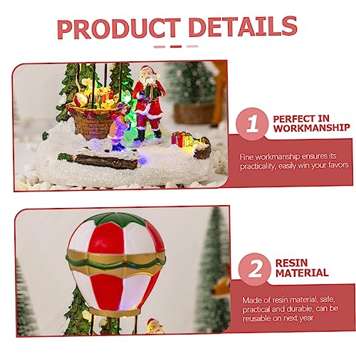 Décoration de table Noël : montgolfière lumineuse pour centre de table féerique - 6