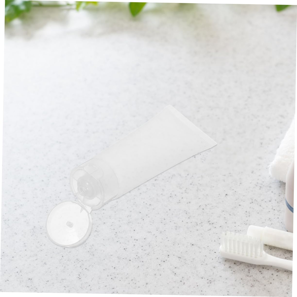 CALLARON Tubetti da Viaggio Comprimibili Trasparenti con Tappo Fliptop 50ml | Pp Pe, Lozioni Detergenti, Uso Quotidiano, Portatile, a Perdite, Formato Pratico da per Casa