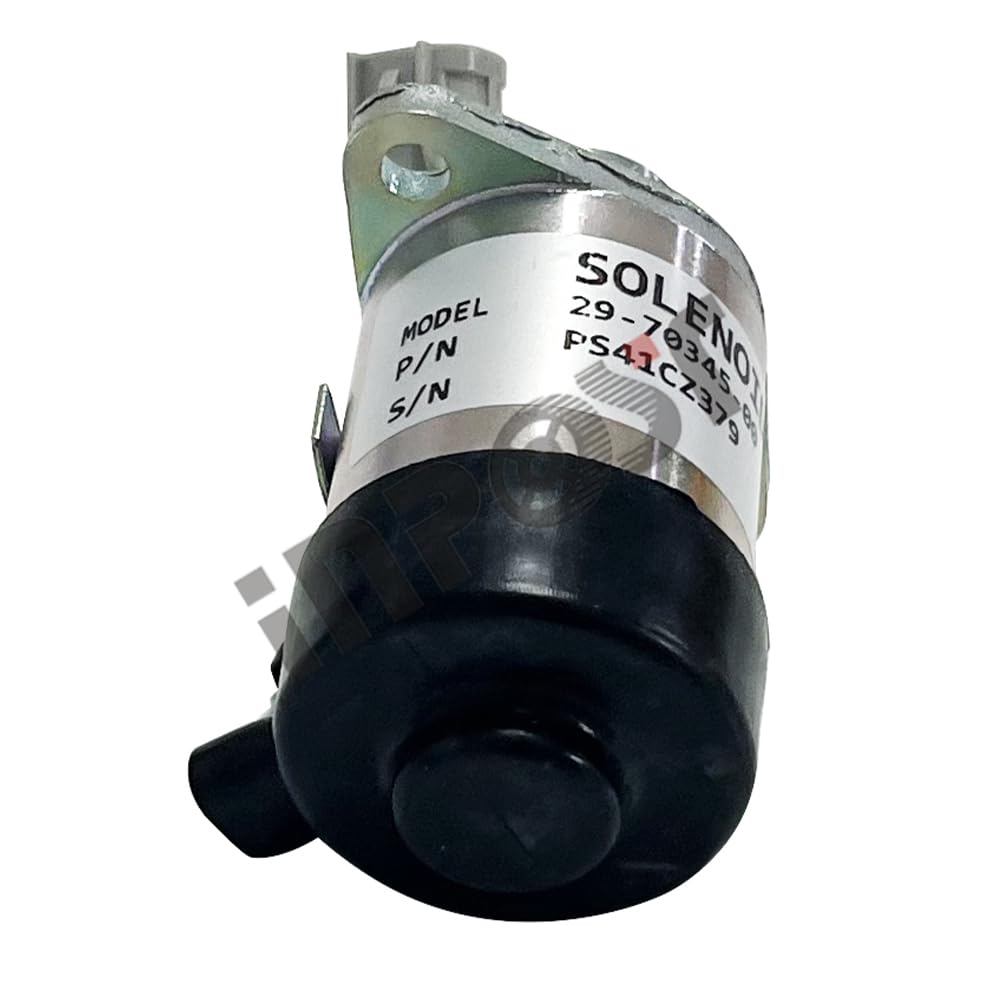INPOST Solenoide de parada de apagado de combustible PS41CZ379 de 12 V 29-70345-00 PS41CZ379 compatible con Carrier Vector 1350