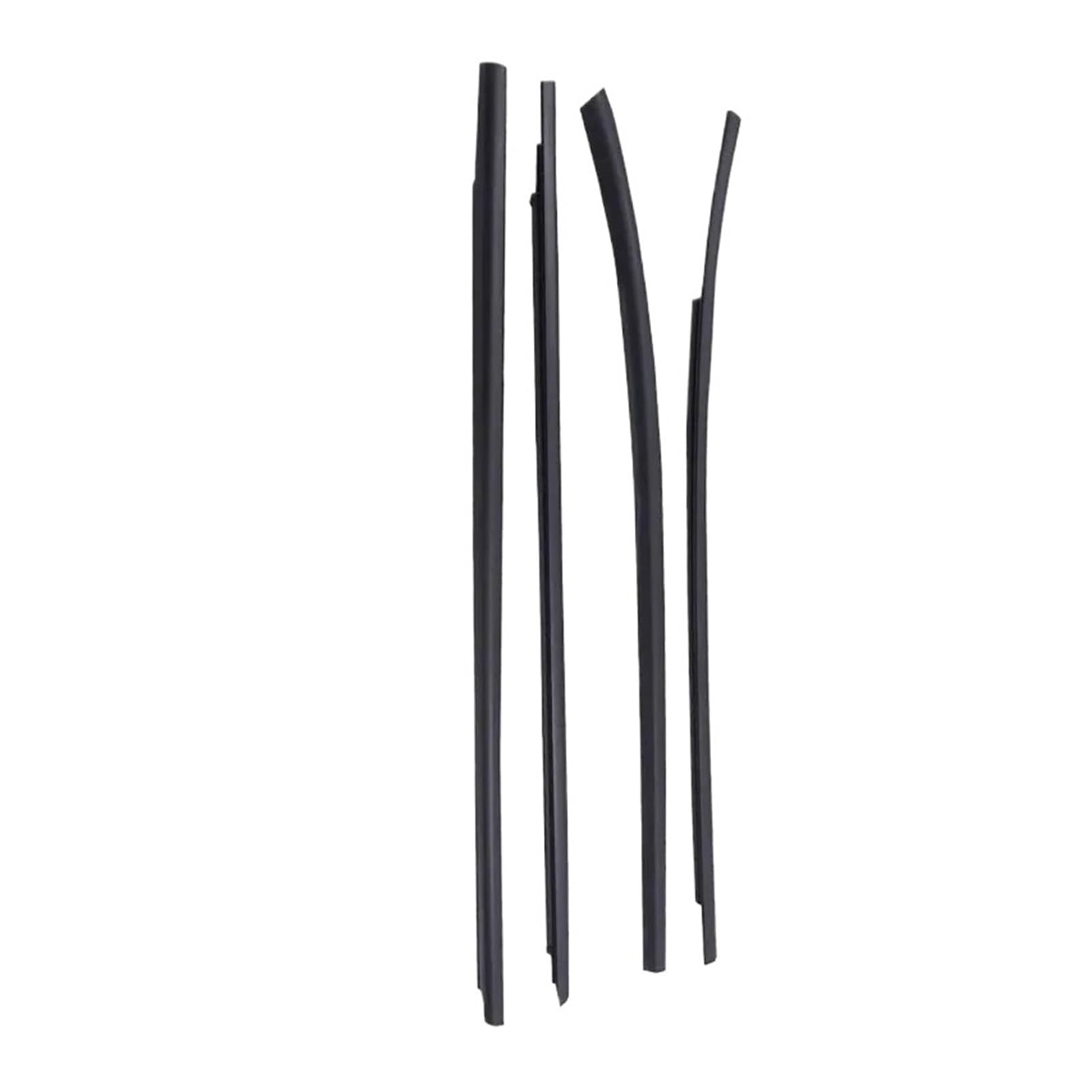 Toudayuhp One Color 4Pcs/Set Window Glass Weatherstrip Compatible With Ix35 82210-2S000 2010-2015 Car Waterproof Sealing Strip Black Rubber Trim