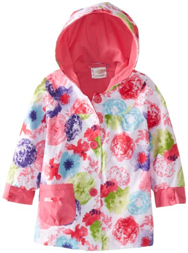 ABSORBA Baby Girls' Floral Rain Coat, Multi Print, 12 Months