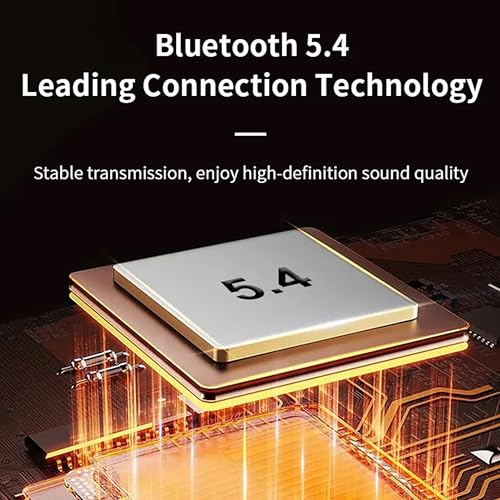 Image of iFAST IF-165 Digital Display Bluetooth 5.4 Wireless Neckband Earphone |Active Noise Reduction, Cool Ambient Light [ Black ]