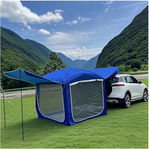 ZHNANDAMAI Tienda de Campaña para Coche, Toldo Caravana Coche Furgoneta Camper de Furgoneta, Coche, Camping, SUV, Tienda de Campaña for Maletero, 3-4 Personas, Universal, Impermeable