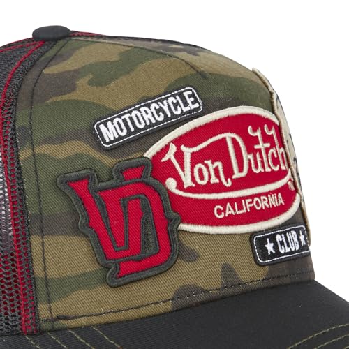 Casquette Trucker Von Dutch ajustable avec patchs rétro authentiques - 3