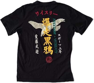 Amazon | ノーブランド品 Y-3ワイスリー爆走黒鴉刺繍TシャツサイズM