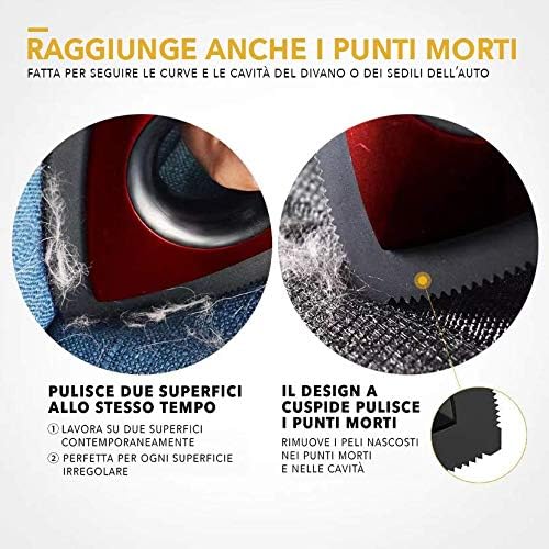 Miniatura 3 de Analan Mini removedor de pelo de mascotas para suministros de detalles de automóvil, removedor de pelo de perro triangular para detalles de