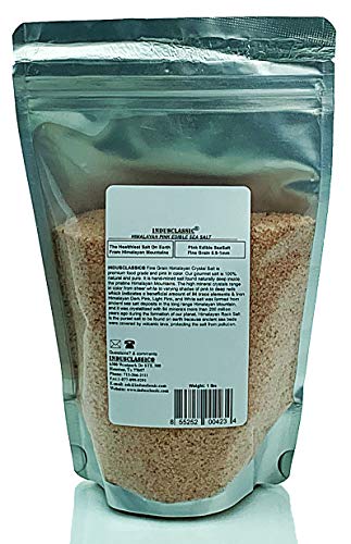 IndusClassic Kosher Pure Natural Halall Unprocessed Himalayan Edible Pink Cooking Salt Fine Grain 0.5mm to 1mm