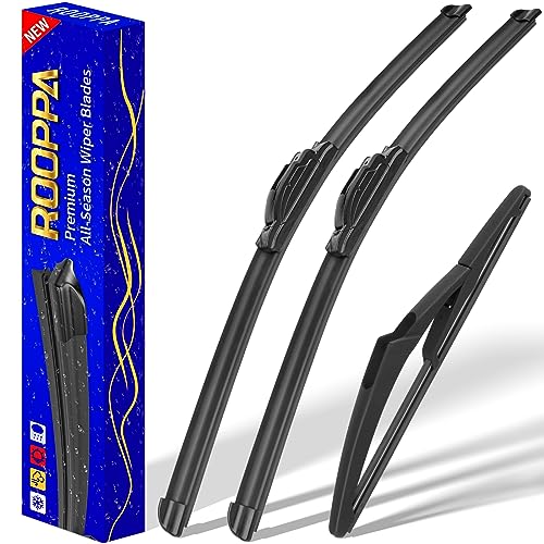 Image of 3 wipers Replacement for 2006-2011 Mini Cooper, Windshield Wiper Blades Original Equipment Replacement - 19 inch /18 inch /10 inch (Set of 3) U /J HOOK