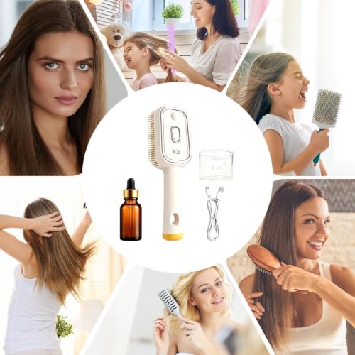 Cepillo con spray de agua que desenreda y humecta el cabello en casa 5