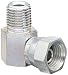 Eaton Weatherhead 9405X6X6 Carbon Steel Fitting, Swivel, 90 Degree Elbow, 3/8" NPSM Female x 3/8" NPT Male