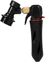 Portable Keg Charger CO2 Injector Cornelius Corny Keg Charger with Ball Lock Draft Beer Dispenser Beer Wine Soda CO2 Charger for Homebrew Soda Valve(Black)