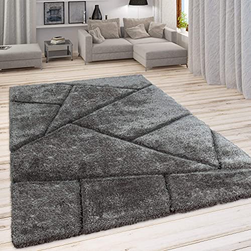 Image of Shaggy Carpet for Living Room 9 X 12 FEET Fluffy Plush Area Rug, Thick Fur Floor Carpet Modern Cozy Rug for Home Decor, Kids Room Bedside Hall, Durable Comfortable Shaggy Rug (Lightgrey)