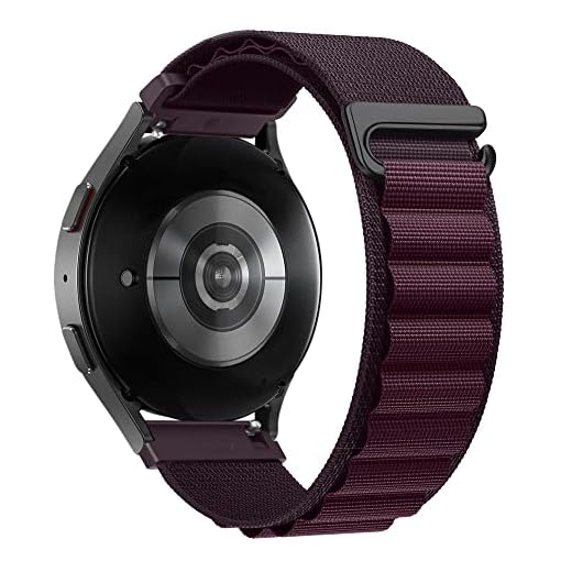 XMUXI Alpine Loop Pulseiras 20mm Compatível com Samsung Galaxy Watch 5 Pro/Galaxy Watch 6 /Galaxy Watch 4 Clássico Pulseira Substituição Nylon para Amazfit GTS/Huawei GT3 42mm (Sem Relógio)
