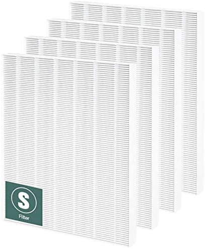 C545 True HEPA Filtro di ricambio S compatibile con purificatore d'aria Winix C545 Ricambio per filtro Winix S 1712-0096-00, 2 filtri True HEPA + 8 prefiltri a carbone attivo