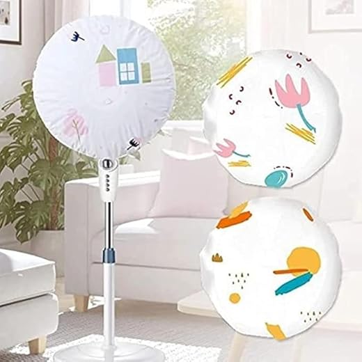 DYNART Printed Fan Dust Cover with Drawstring also Washable