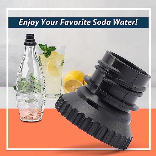 Compare Quick Connect Soda Bottle Adapter for Soda Makers Compatible with Terra Soda Steam Maker