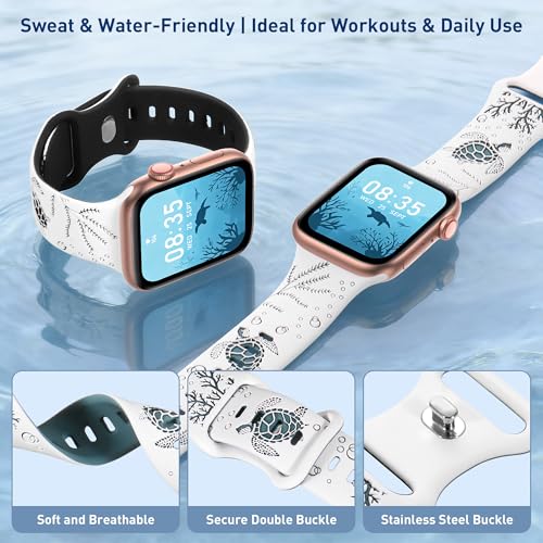 Sea Turtle Engraved Apple Watch Band - $6.99 with code JU627E3R - Image 2