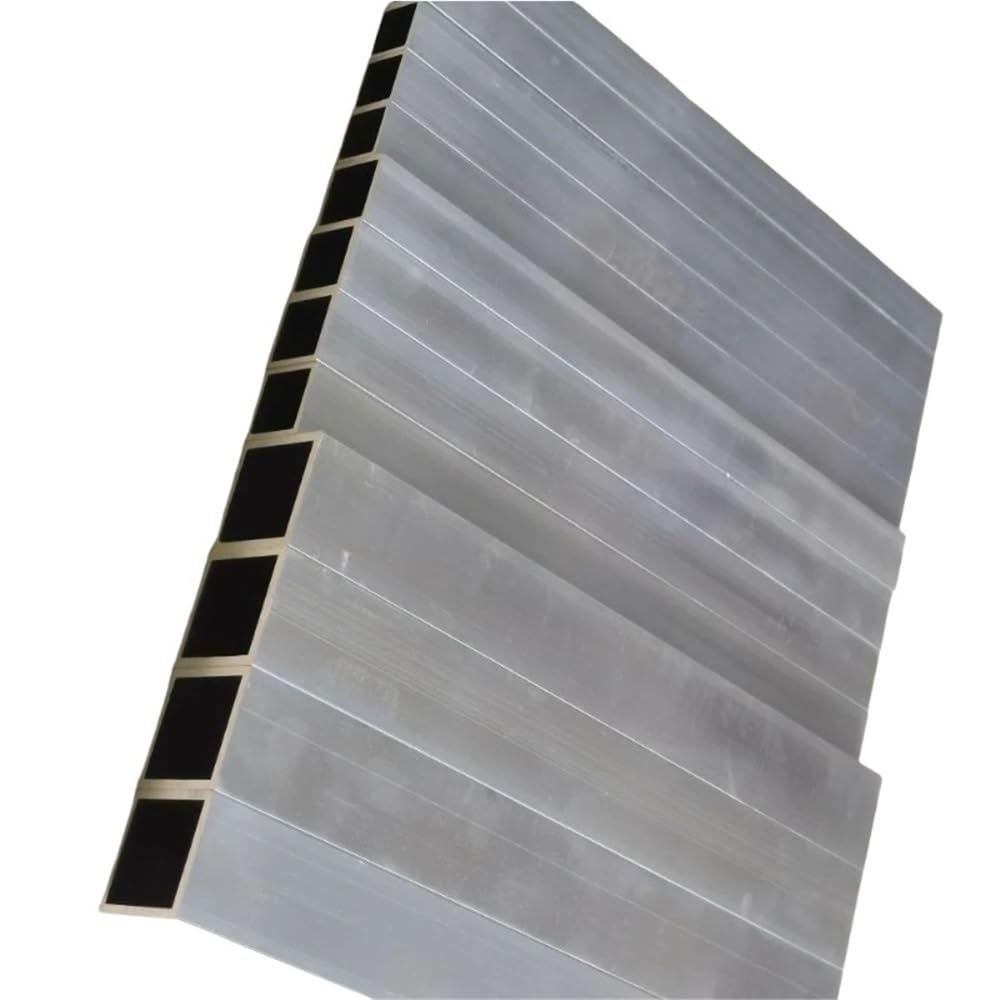 300/500 mm Aluminiumlegierungs-Vierkantrohr, rechteckiges Profil, DIY-Dekoration, Aluminium-Hohlrohr, 1 Stück(300 * 100 * 25 * 1MM)