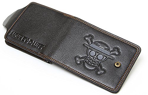 YJacuing OP Wallet - Skull Pirates Jolly Roger Anime Stylish Bifold Wallet for Men (Faux Leather)3