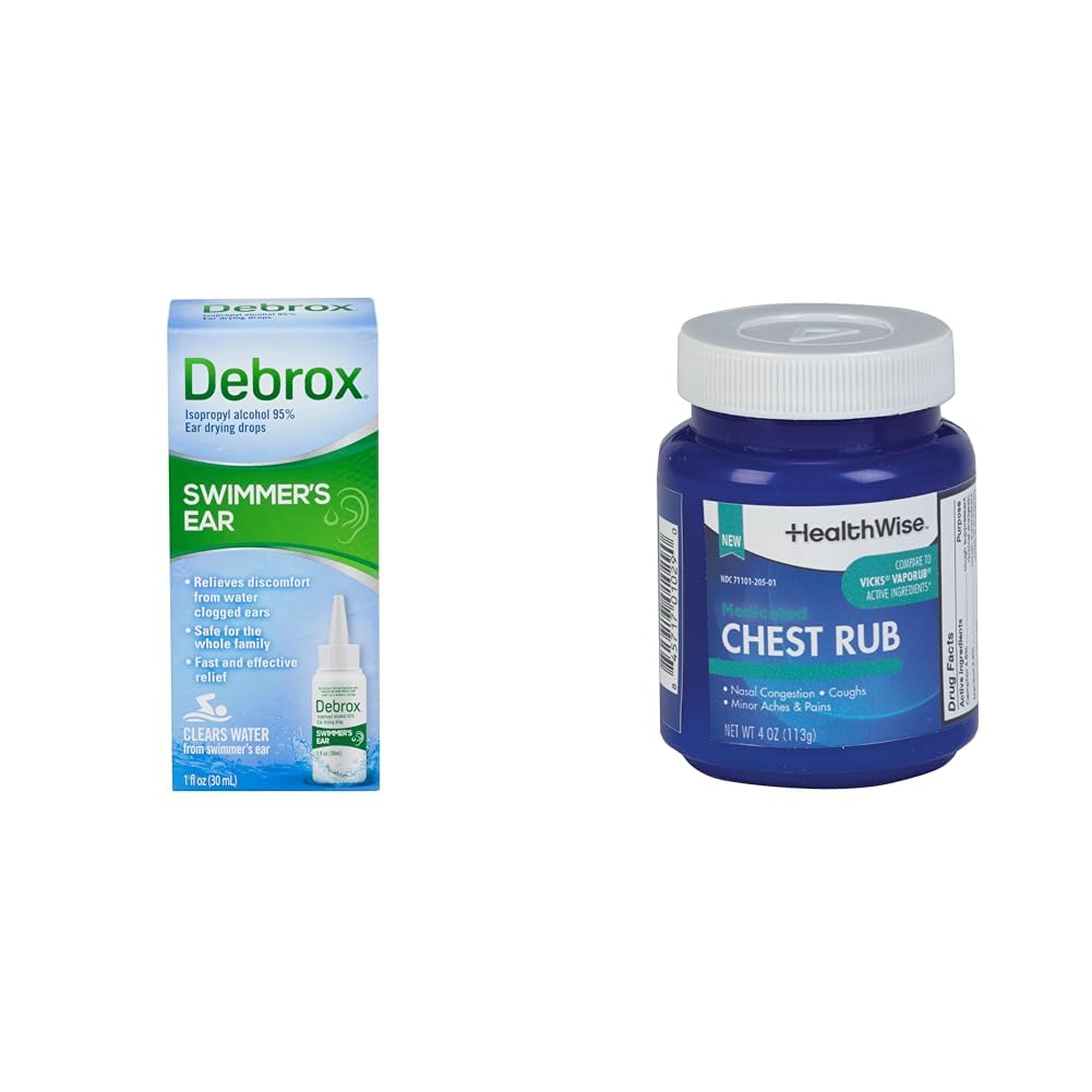 Debrox Gotas para Ouvido de Nadador, 30 mL e HealthWise Pomada ...