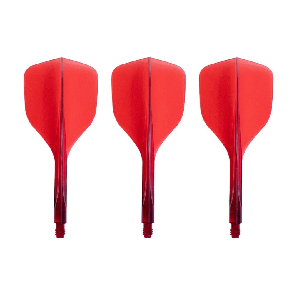 Condor AXE 120 | Small Size | Dart Flights | Multiple Sizes | Multiple Colours (Clear Red, Medium)