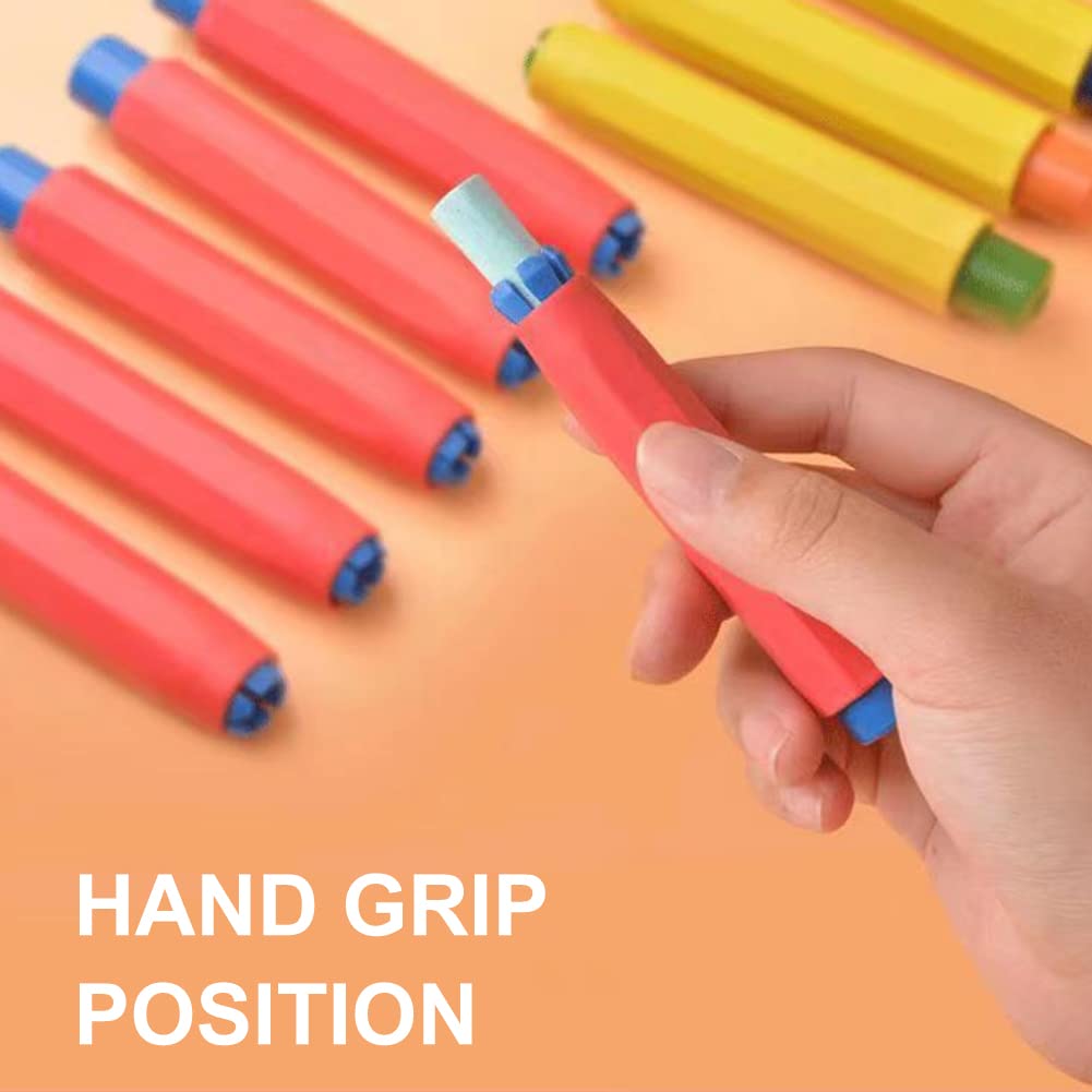 Porte- Craie En Plastique 8 Pcs Porte- Craie Coloré Porte- Pince à Craie Réglable Couverture De