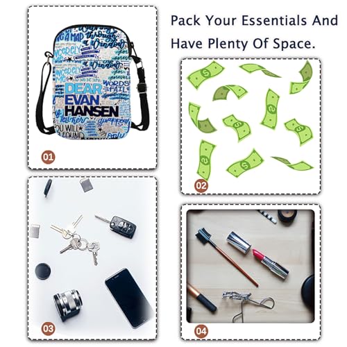 Dear Musical Theatre Inspired Crossbody Bag Musical Fans Gift 7