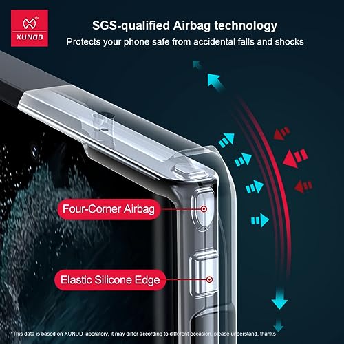 Image of Samsung Galaxy S23 Case - Clear Beatle Slim Phone Case with Hard PC Back, Soft TPU Edges, Hinge, Non-Yellowing, Shockproof Protective Cover for S 23 5G (S-23)