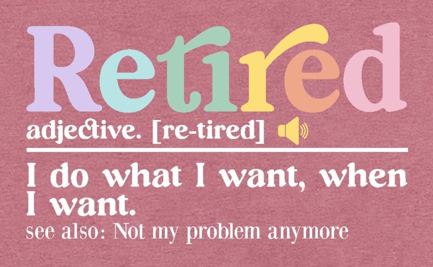 Retired Shirt for Women Retirement Teacher Tshirts Grandma Retired Life Tee Tops - Image 5