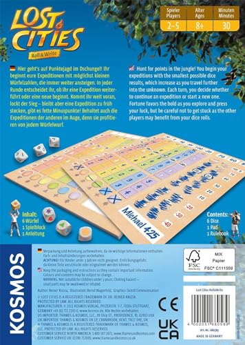 Snapklik Lost Cities Roll Write A Family Friendly Game From