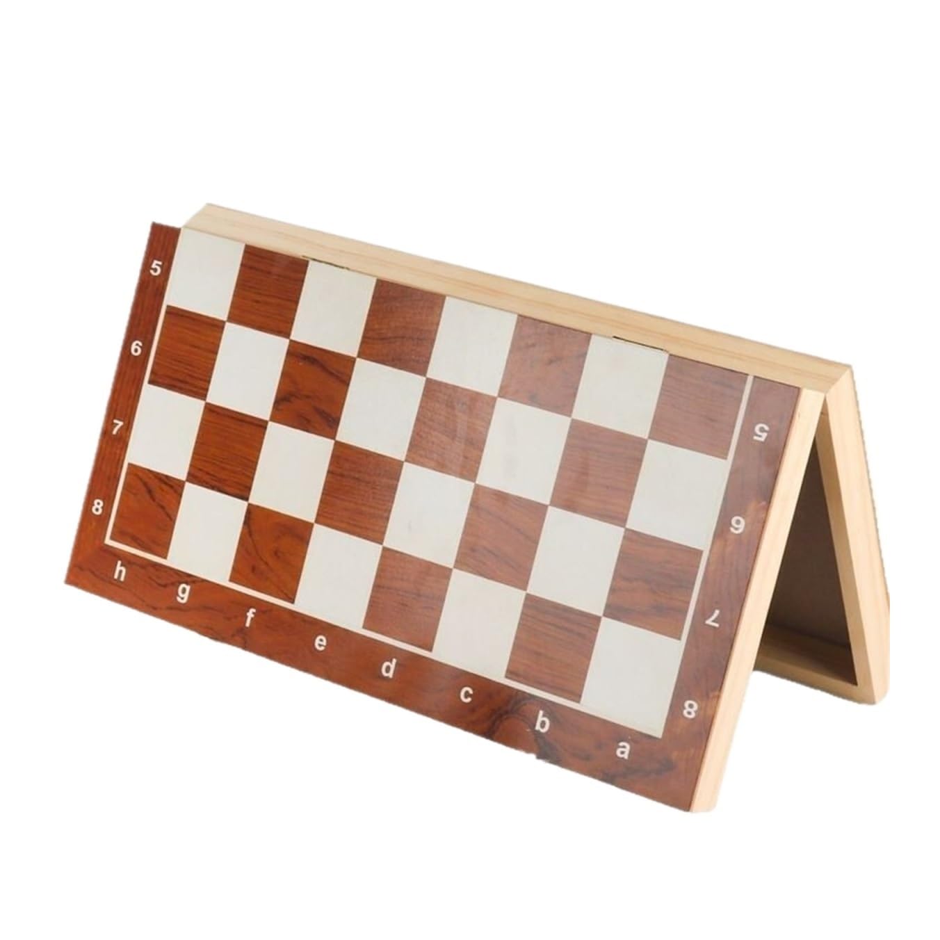 Set Scacchi Set di Scacchi in Legno for Adulti, Scacchiera Pieghevole Portatile, Decorazione Scacchiera Gioco(39x39cm)