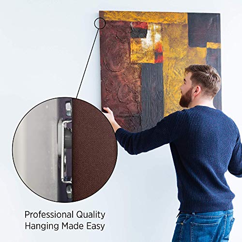 Image of Fletcher Picture Perfect No-Wire Hanging Kit | Keeps Frames Level with Flush Mount Hardware for Wall Art, Mirrors & Signs | Supports up to 50lbs. | Pack of 10 Kits