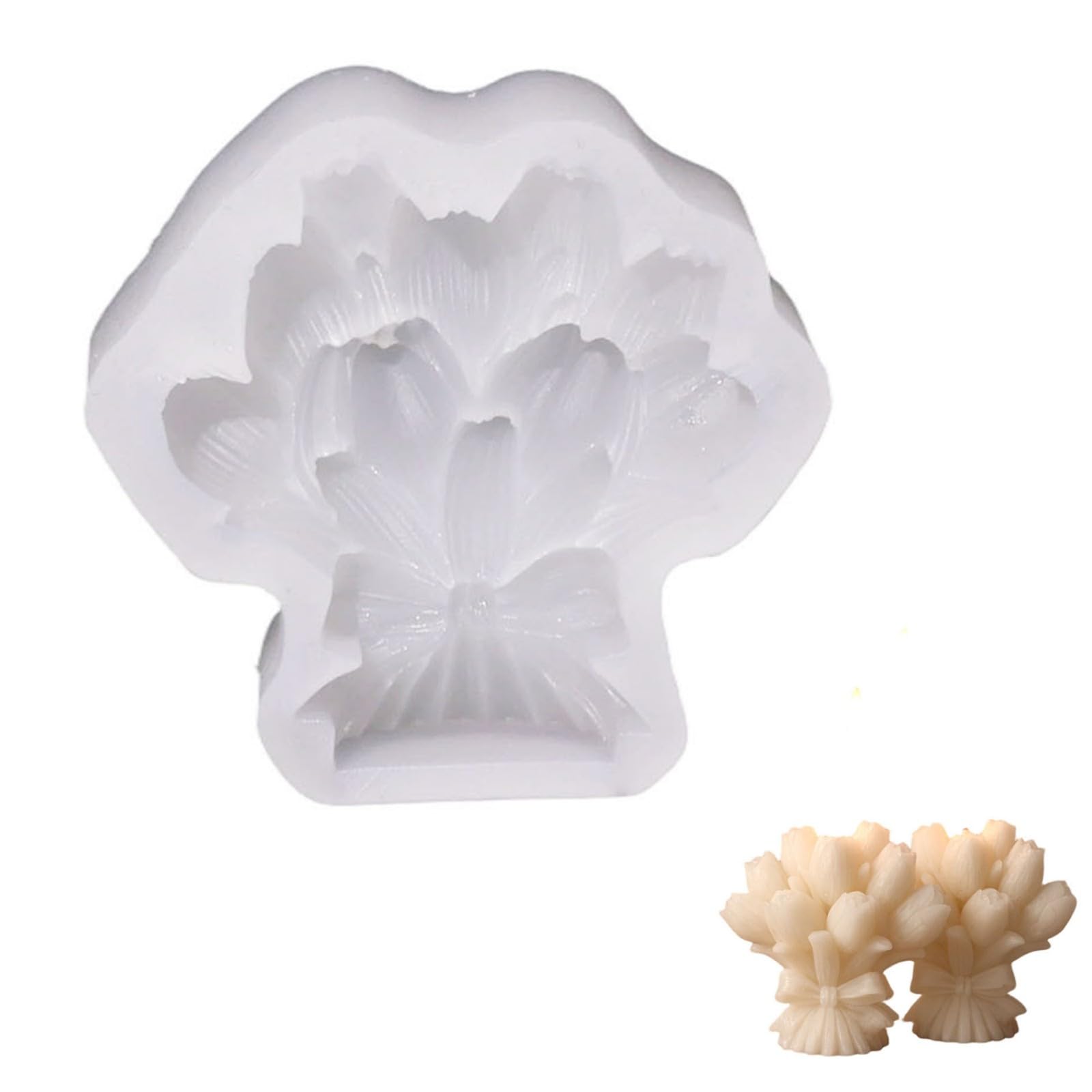 MIDOKSTUA Silicone for Tulips Bouquet Sturdy Materials Ideal for Craft Enthusiasts Tulips Silicone