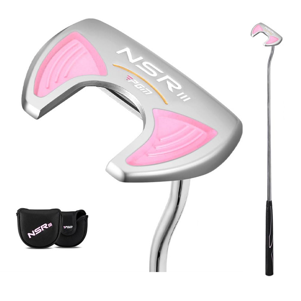 Mallet - Putter de golf para mujeres diestras y jugadoras de 3 grados con cubierta protectora para la cabeza