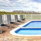 CCLIFE Alu Klappstuhl 4er Set Gartenstuhl Balkonstuhl verstellbar klappbar - 5