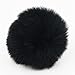 2pcs DIY Faux Fur Pom Pom Ball - 3inch- For Knitting Hat Supplies (Black)