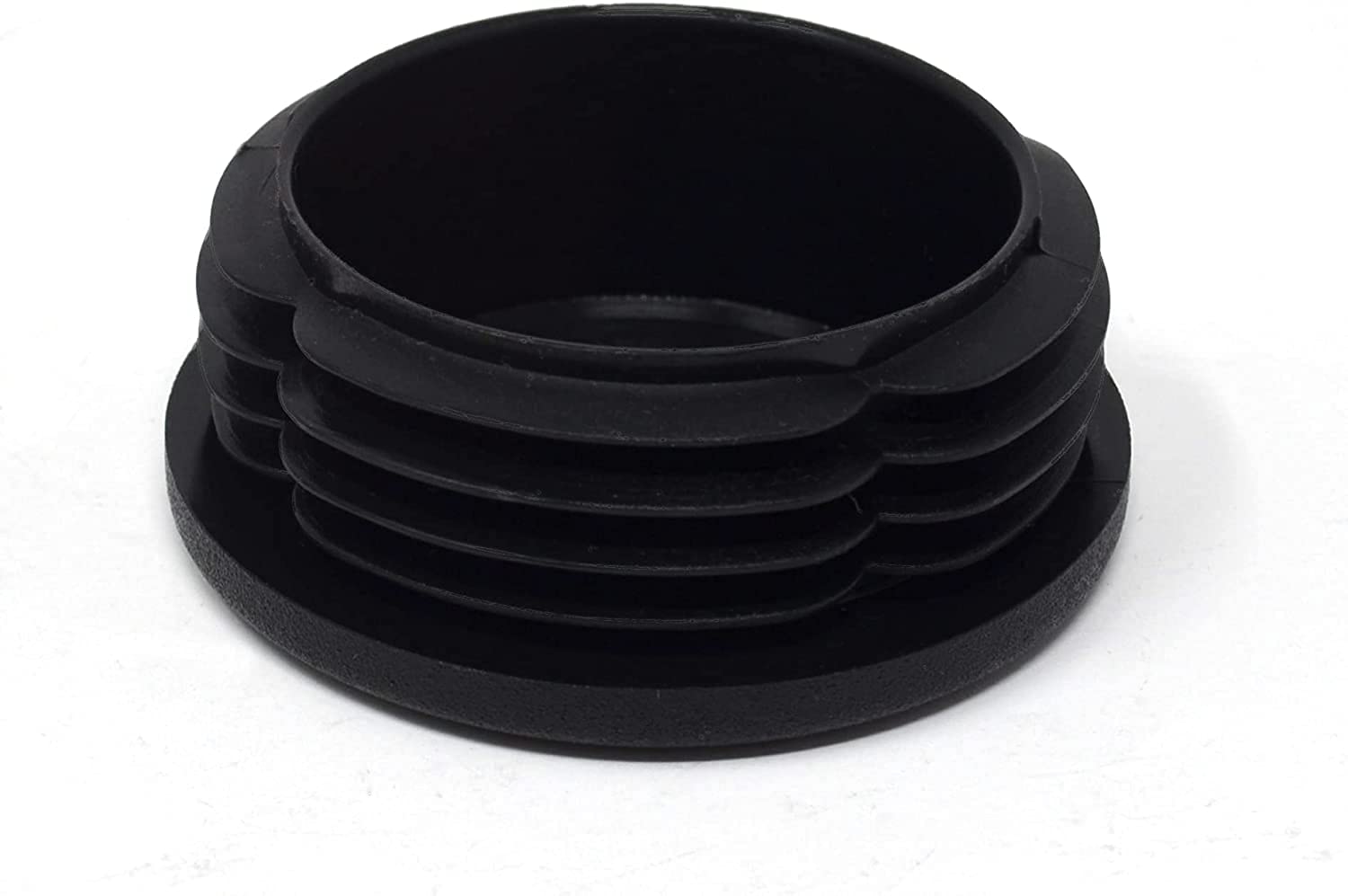 cyclingcolors 10 x stoelstop, lamellenstoppen met kogelkop, rond, antislip, voor ronde buizen, kunststof eindkappen, zwart, 22 mm