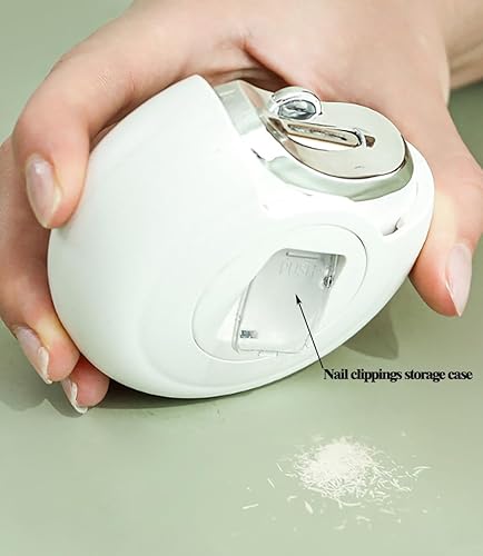 Miniatura 7 de Cortaúñas eléctrico 3 en 1, cortaúñas para bebés con luz LED, cortaúñas automático de 3 velocidades, cortaúñas de seguridad portátil para bebés,