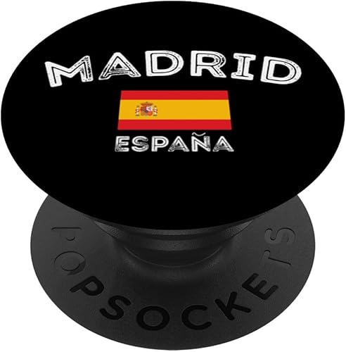 Miniatura 1 de Spain Flag España Madrid Design Spanish People Spain Lovers PopSockets Standard PopGrip