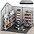 YITAHOME 8x8ft Resin Storage Structure, Outdoor 427 cuft Plastic Garden Storage Unit with Windows, Vents and Lockable Entrance, Waterproof Tool Organizer with Flooring for Lawn Equipment