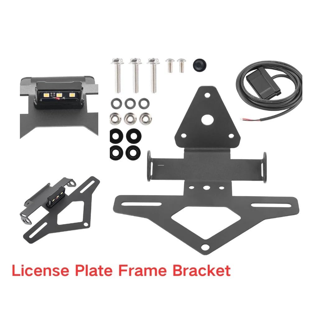 Portatarga Staffa di supporto posteriore per telaio targa moto Coda corta Accessori per 660 2024-2025