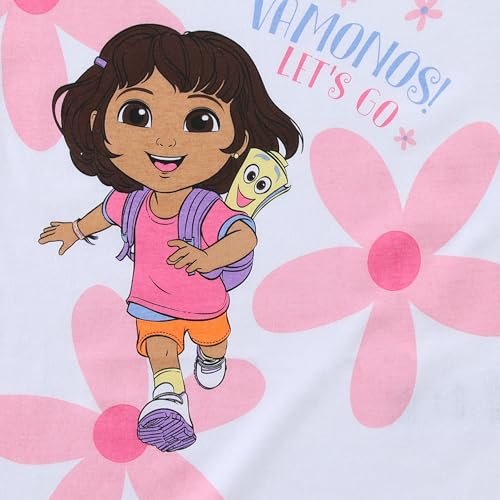 Image of Nickelodeon Dora the Explorer Girls Short Sleeve T-Shirt and Shorts Set for Toddler and Big Kids