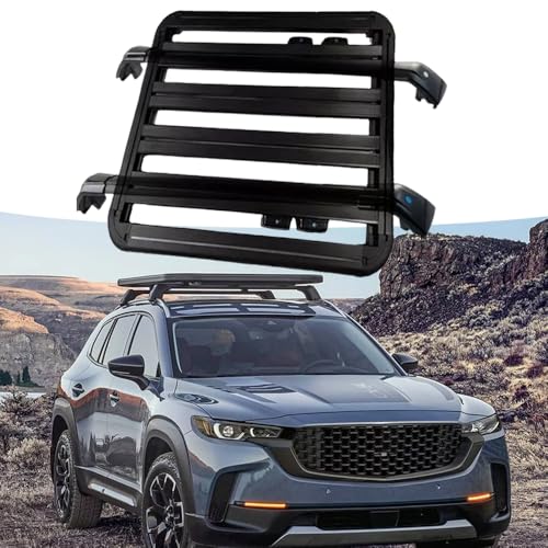 120 * 110cm Expedition Roof Rail Rack Roof Platform Cross Bar Cross Bars Fits for Mazda CX-50 2022-2026 Roof Tent Platform
