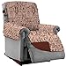 Sofa Shield Original Patent Pending Reversible Recliner Slipcover, 2 Inch Strap Hook Seat Width Up to 28 Inch Washable Furniture Protector, Slip Cover Throw for Pets, Kids, Recliner, Dog Chocolate