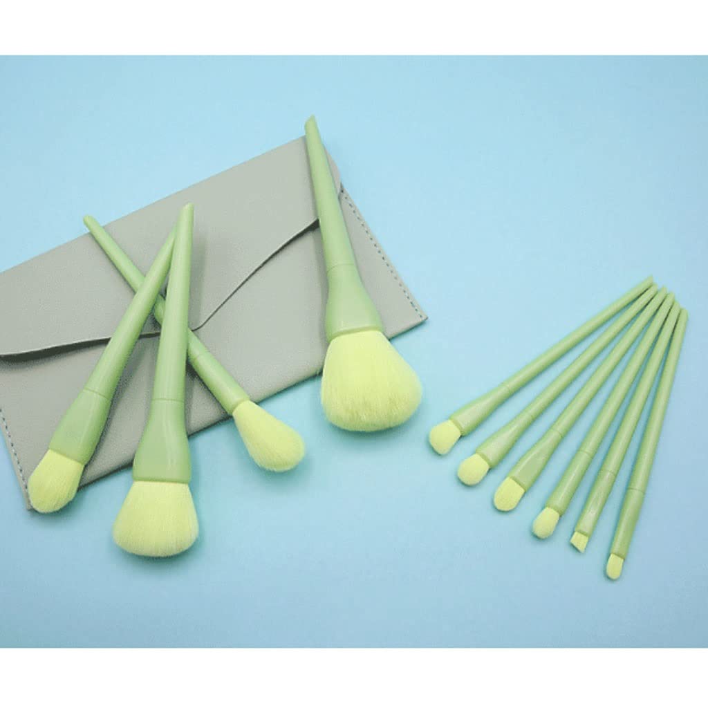 10 Ensemble de pinceaux de Maquillage Ensemble Complet de pinceaux à Poudre en Vrac Outils de beauté pinceaux à paupières Pinceau de réparation(Argento)