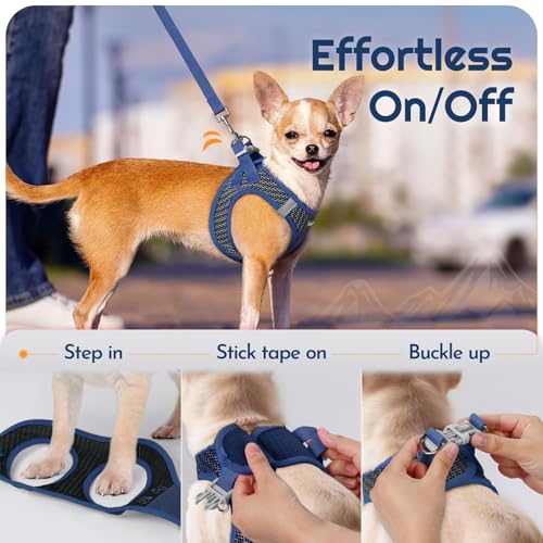 Eagloo Dog Harness Small Breed and Leash Set, Step in Medium Puppy Pet Vest by Eagloo - Used condition - Image 8